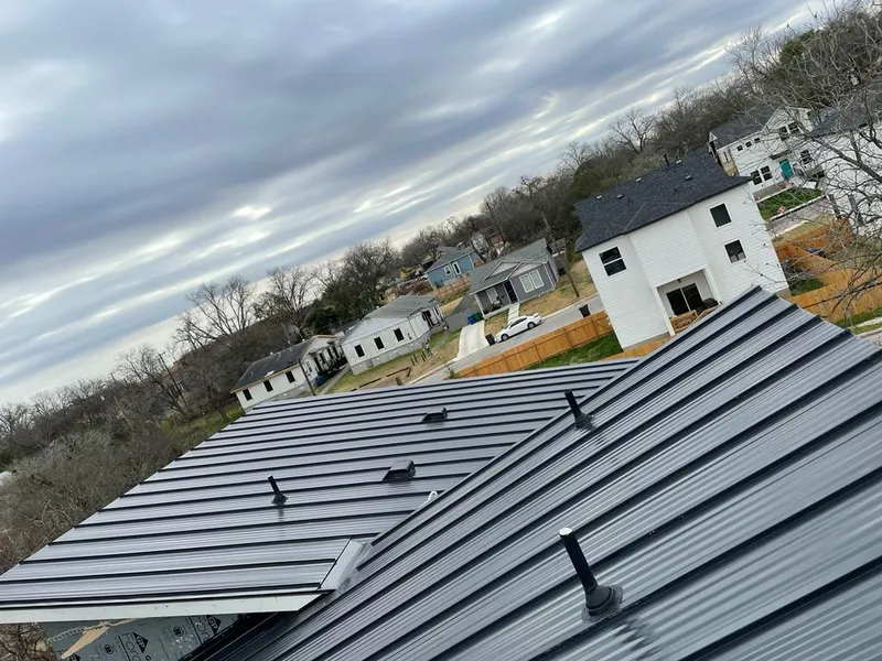Standing seam metal roof panels with vents for Skylight Repair in West Orange